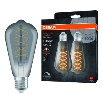 Komplet 2x LED prigušiva sijalica VINTAGE FILAMENT E27/7,8W/230V 1800K - Osram