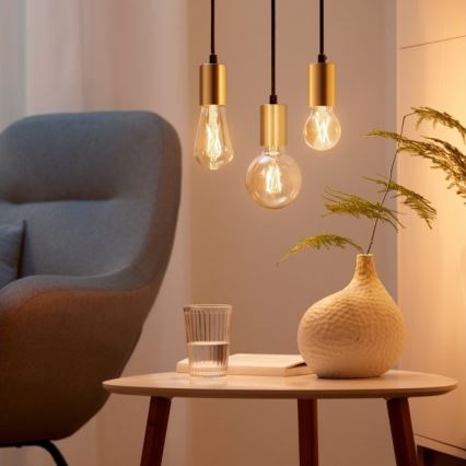 Komplet 2x LED prigušiva sijalica VINTAGE FILAMENT ST64 E27/6,7W/230V 2000-5000K Wi-Fi - WiZ