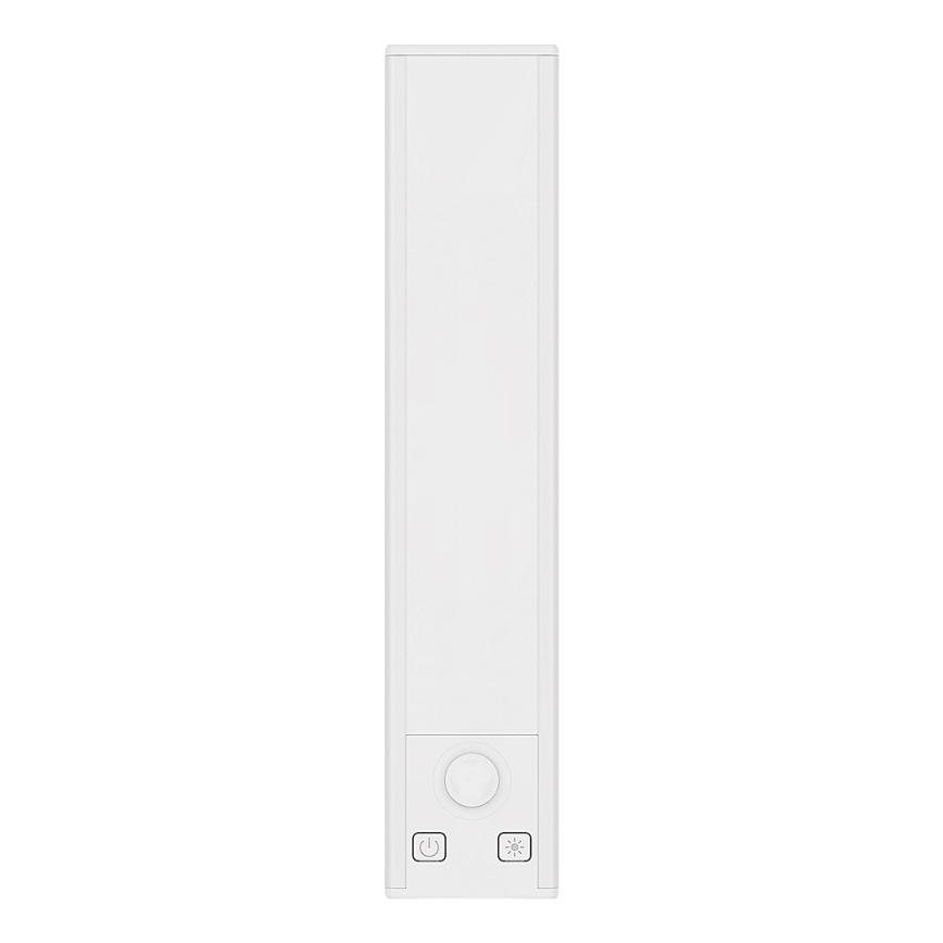 KOMPLET 2x LED punjivo osvetljenje za nameštaj sa senzorom pokreta i sumraka VIRO LED/1,2W/3,7V 800 mAh 3000/4000/6500K 30 cm bela