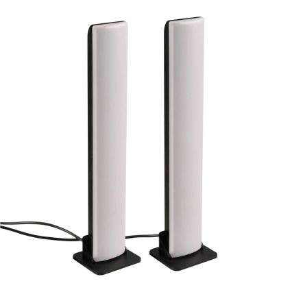 Set 2x LED RGB prigušiva stona lampa GAMER LED/5W/5V + daljinski upravljač