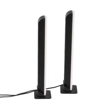 Set 2x LED RGB prigušiva stona lampa GAMER LED/5W/5V + daljinski upravljač