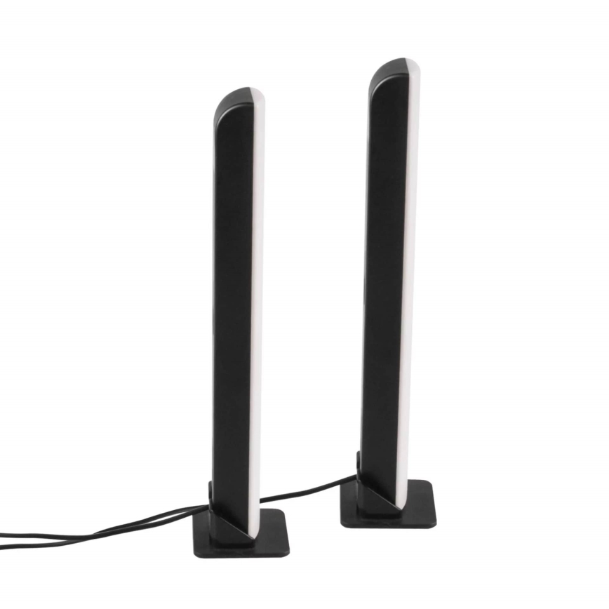 Set 2x LED RGB prigušiva stona lampa GAMER LED/5W/5V + daljinski upravljač