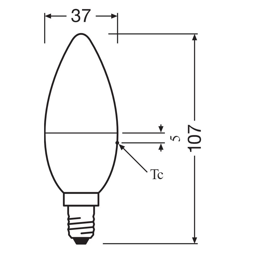 KOMPLET 2x LED RGBW prigušiva sijalica B38 E14/4,9W/230V 2700K + daljinski upravljač - Osram
