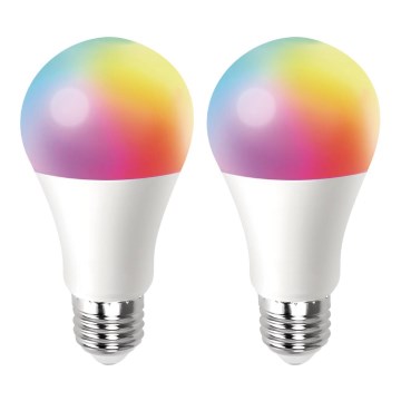 KOMPLET 2x LED RGBW prigušiva sijalica MESH Smart A60 E27/12W/230V 2700-6500K + daljinski upravljač - Aigostar