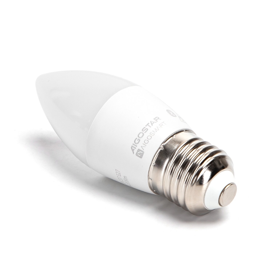 KOMPLET 2x LED RGBW prigušiva sijalica MESH Smart C37 E27/6,5W/230V 2700-6500K + daljinski upravljač - Aigostar