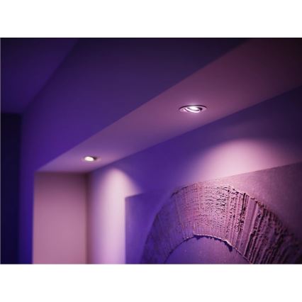 SET 2x LED RGBW prigušiva sijalica Philips Hue White And Color Ambiance GU10/4,2W/230V 2000-6500K