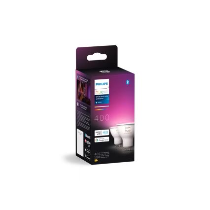 SET 2x LED RGBW prigušiva sijalica Philips Hue White And Color Ambiance GU10/4,2W/230V 2000-6500K