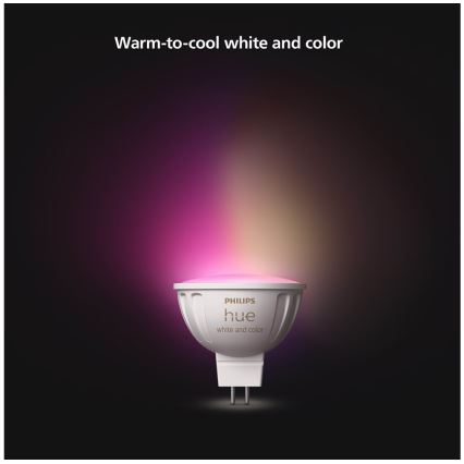 Komplet 2x LED RGBW prigušiva sijalica Philips Hue White And Color Ambiance GU5,3/MR16/6,3W/12V 2000-6500K