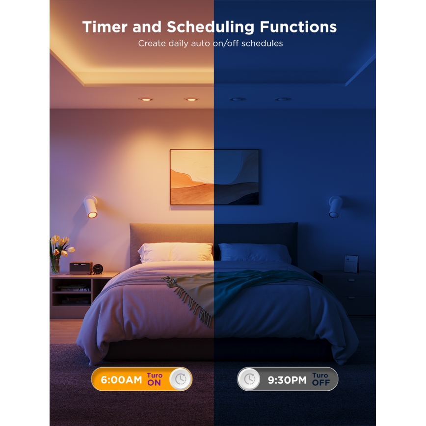 Komplet 2x LED RGBWW prigušiva sijalica GU10/4,8W/230V 2700-6500K Wi-Fi - Govee