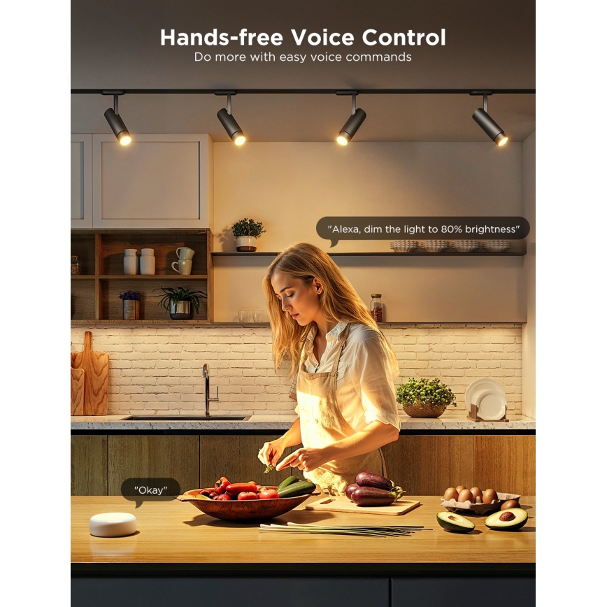 Komplet 2x LED RGBWW prigušiva sijalica GU10/4,8W/230V 2700-6500K Wi-Fi - Govee