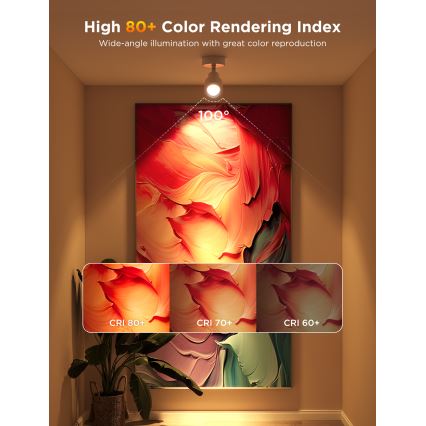 Komplet 2x LED RGBWW prigušiva sijalica GU10/4,8W/230V 2700-6500K Wi-Fi - Govee