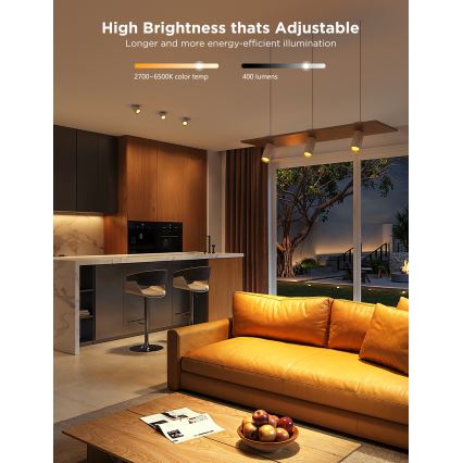 Komplet 2x LED RGBWW prigušiva sijalica GU10/4,8W/230V 2700-6500K Wi-Fi - Govee