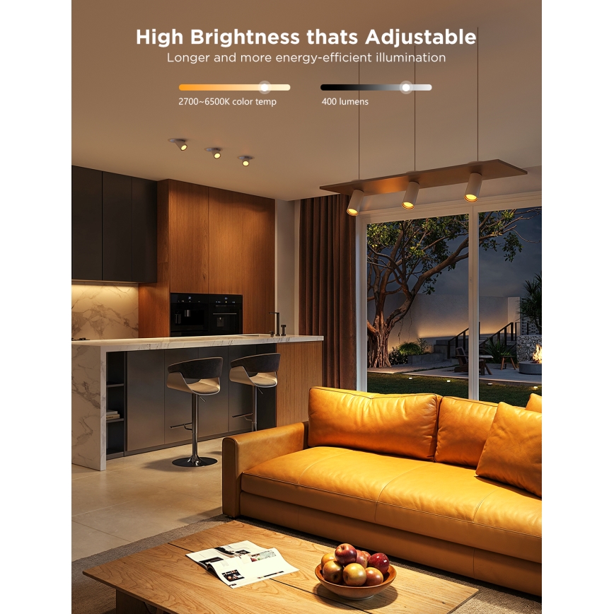 Komplet 2x LED RGBWW prigušiva sijalica GU10/4,8W/230V 2700-6500K Wi-Fi - Govee