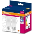 Komplet 2x LED sijalica A60 E27/10W/230V 4000K - Osram