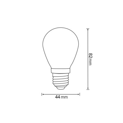 Komplet 2x LED sijalica PARTY E27/0,3W/36V žuta