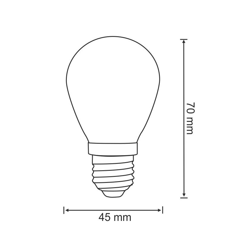 Komplet 2x LED sijalica PARTY E27/0,5W/36V 2200K