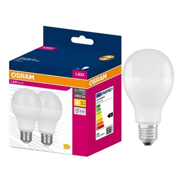 Komplet 2x LED sijalica VALUE CLASSIC E27/19W/230V 2700K - Osram