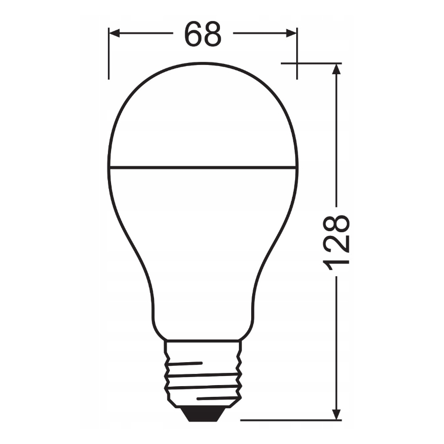 Komplet 2x LED sijalica VALUE CLASSIC E27/19W/230V 2700K - Osram