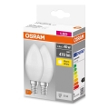 Komplet 2x LED sijalice B38 E14/4,9W/230V 2700K - Osram