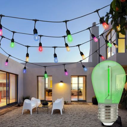 Komplet 2x LED sijalice PARTY E27/0,3W/36V zelene