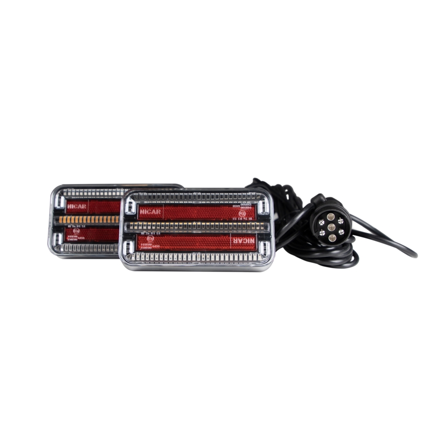 KOMPLET 2x LED svetla za prikolicu sa dinamičkim žmigavcem LED/12-24V IP65