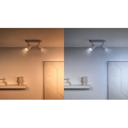 Komplet 2x LED prigušiva sijalica PAR16 GU10/4,7W/230V 2700-6500K CRI 90 Wi-Fi - WiZ
