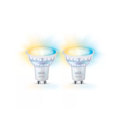 Komplet 2x LED prigušiva sijalica PAR16 GU10/4,7W/230V 2700-6500K CRI 90 Wi-Fi - WiZ
