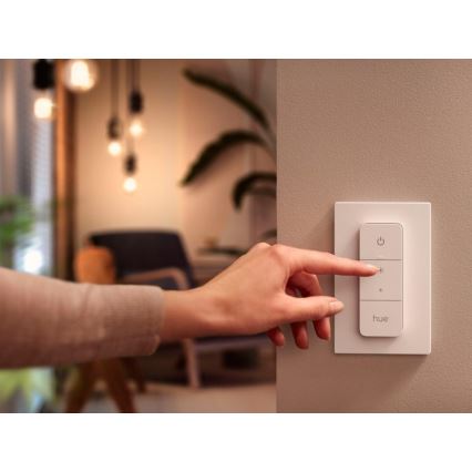 Komplet 2x LED prigušiva sijalica Philips Hue WHITE AMBIANCE GU10/4,2W/230V 2200-6500K + prekidač za prigušivanje