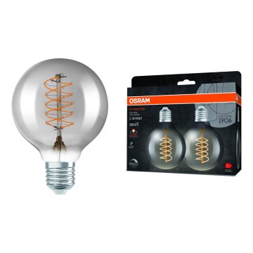 Komplet 2x prigušiva LED sijalica VINTAGE FILAMENT E27/7,8W/230V 1800K - Osram