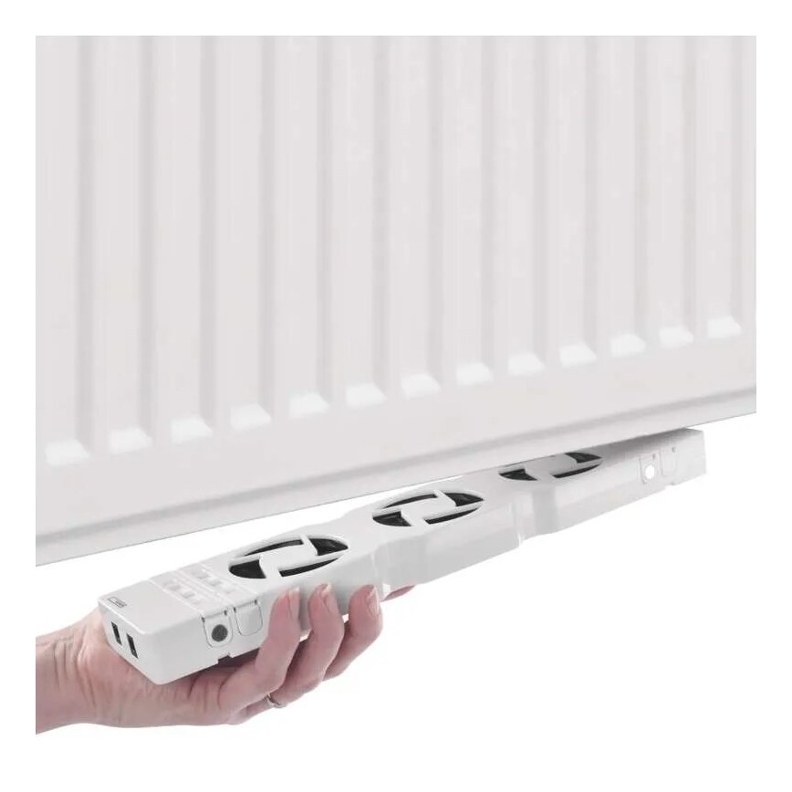 Komplet 2x ventilatora za grejanje 5/230V, beo
