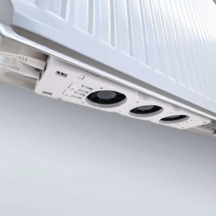 Komplet 2x ventilatora za grejanje 5/230V, beo