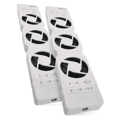 Komplet 2x ventilatora za grejanje 5/230V, beo