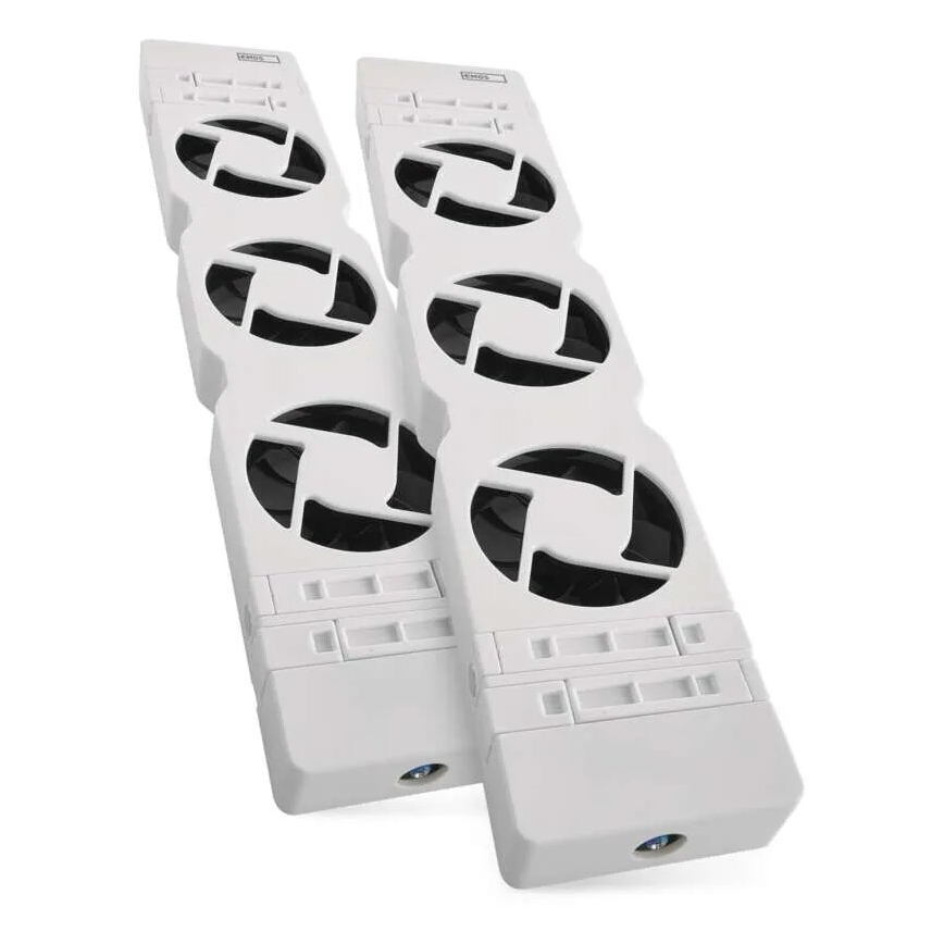 Komplet 2x ventilatora za grejanje 5/230V, beo