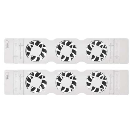 Komplet 2x ventilatora za grejanje 5/230V, beo