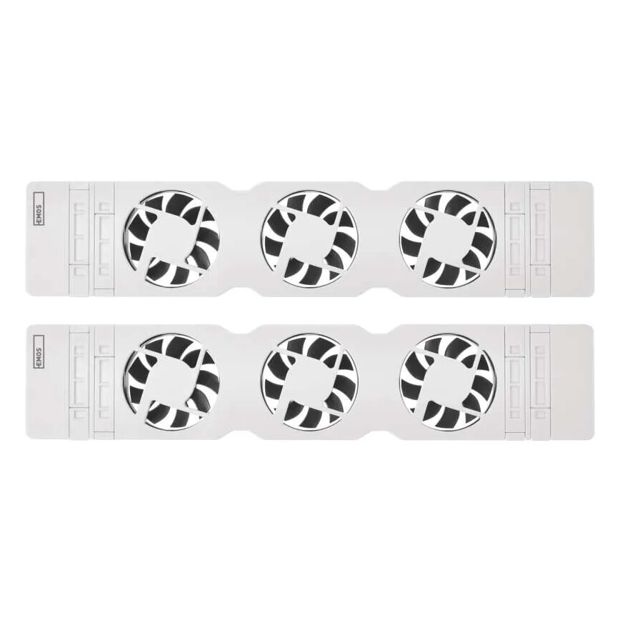 Komplet 2x ventilatora za grejanje 5/230V, beo