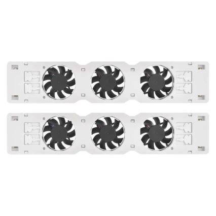 Komplet 2x ventilatora za grejanje 5/230V, beo
