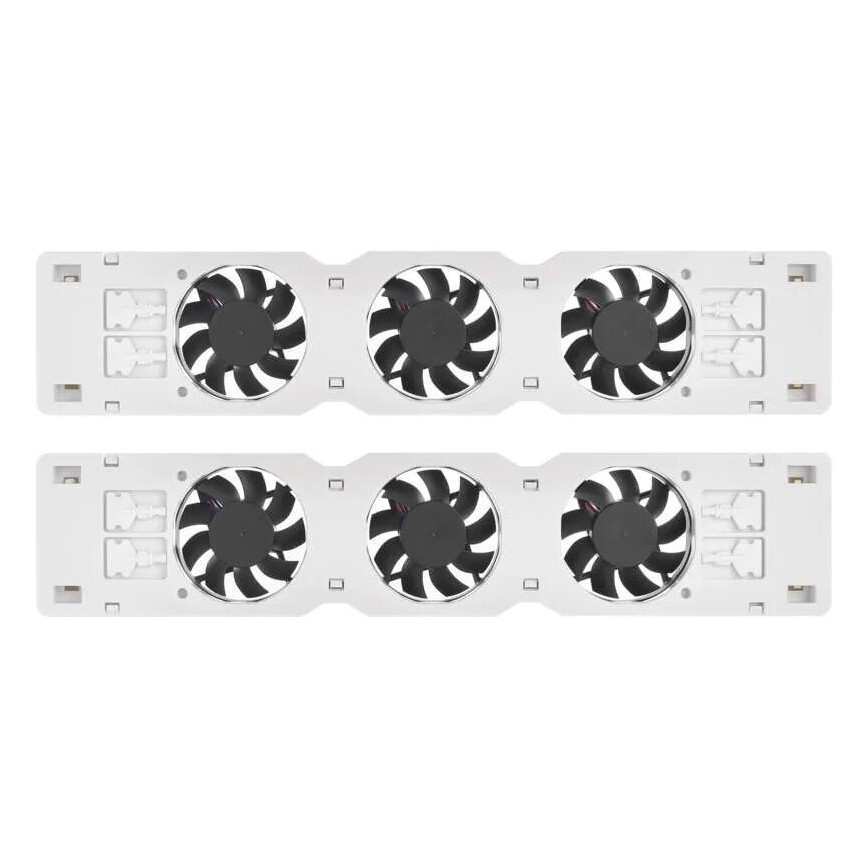 Komplet 2x ventilatora za grejanje 5/230V, beo