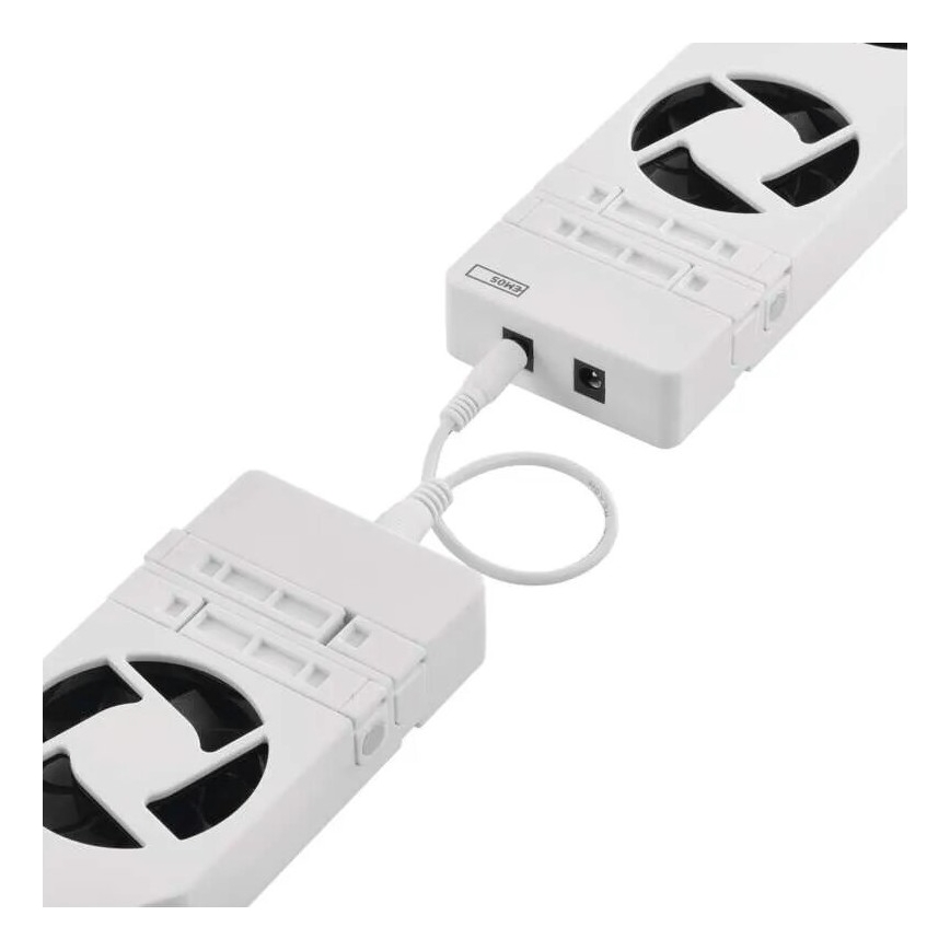 Komplet 2x ventilatora za grejanje 5/230V, beo