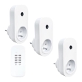 Komplet 3x daljinski upravljanih utičnica 230V/1xCR2032 + daljinski upravljač