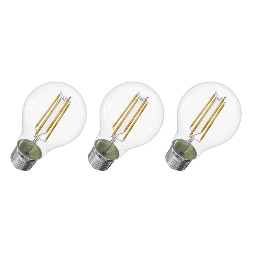 Komplet 3x LED filament sijalica A60 E27/3,8W/230V 2700K Energetska klasa A