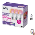 Komplet 3x LED RGBW prigušiva sijalica A60 E27/8,8W/230V 2200-6500K Wi-Fi - WiZ