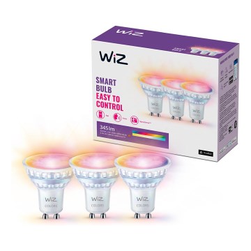 Komplet 3x LED RGBW prigušiva sijalica PAR16 GU10/4,7W/230V 2200-6500K Wi-Fi - WiZ