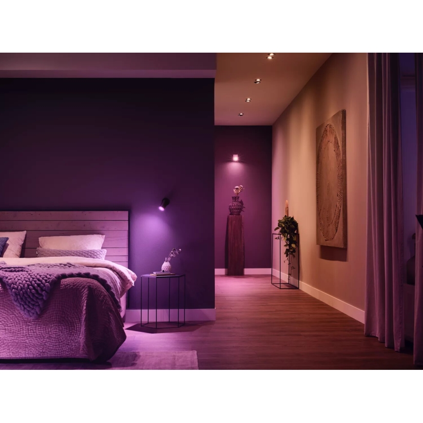 Komplet 3x LED RGBW prigušiva sijalica Philips Hue WHITE AND COLOR AMBIANCE GU10/4,2W/230V 2000-6500K