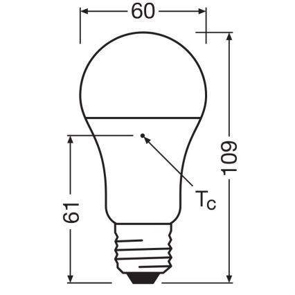 Komplet 3x LED sijalica A60 E27/10W/230V 4000K