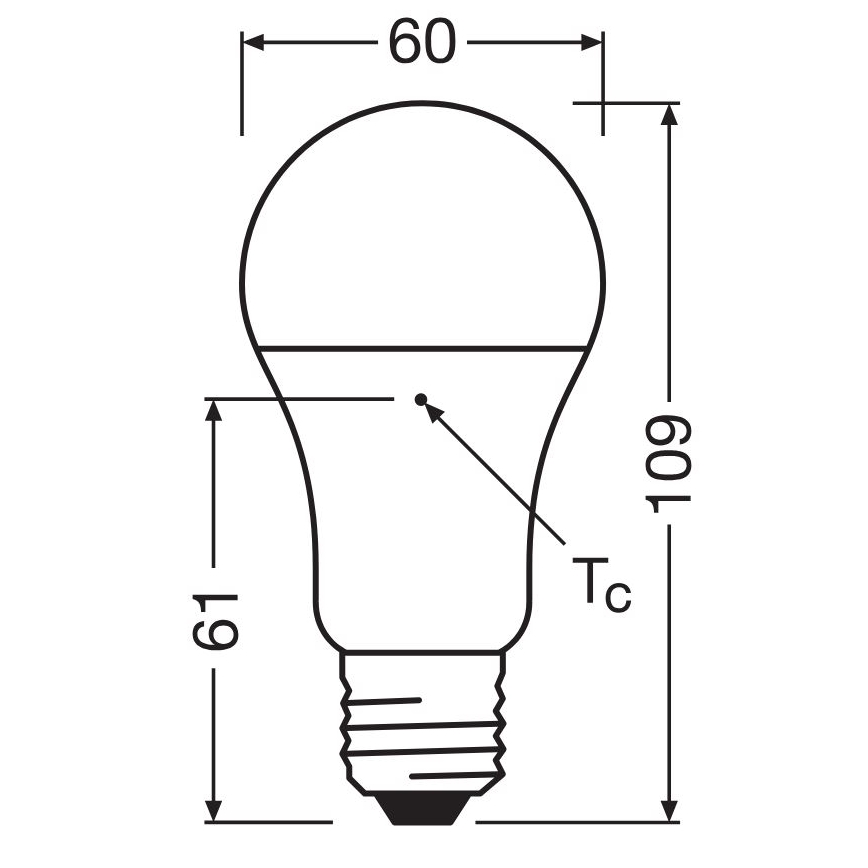 Komplet 3x LED sijalica A60 E27/10W/230V 4000K