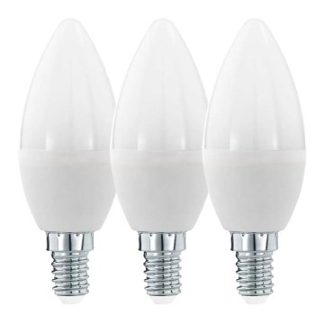Komplet 3x LED sijalica C37 E14/6W/230V 3000K - Eglo 12884