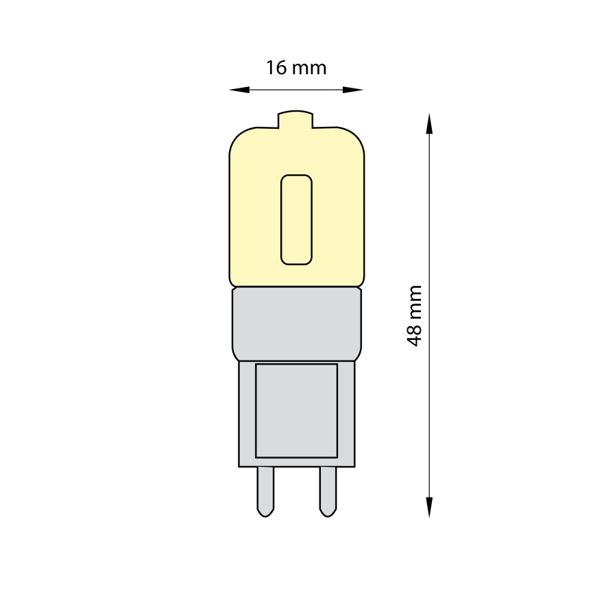 Komplet 3x LED sijalica ECOLINE G9/2,5W/230V 3000K - Brilagi