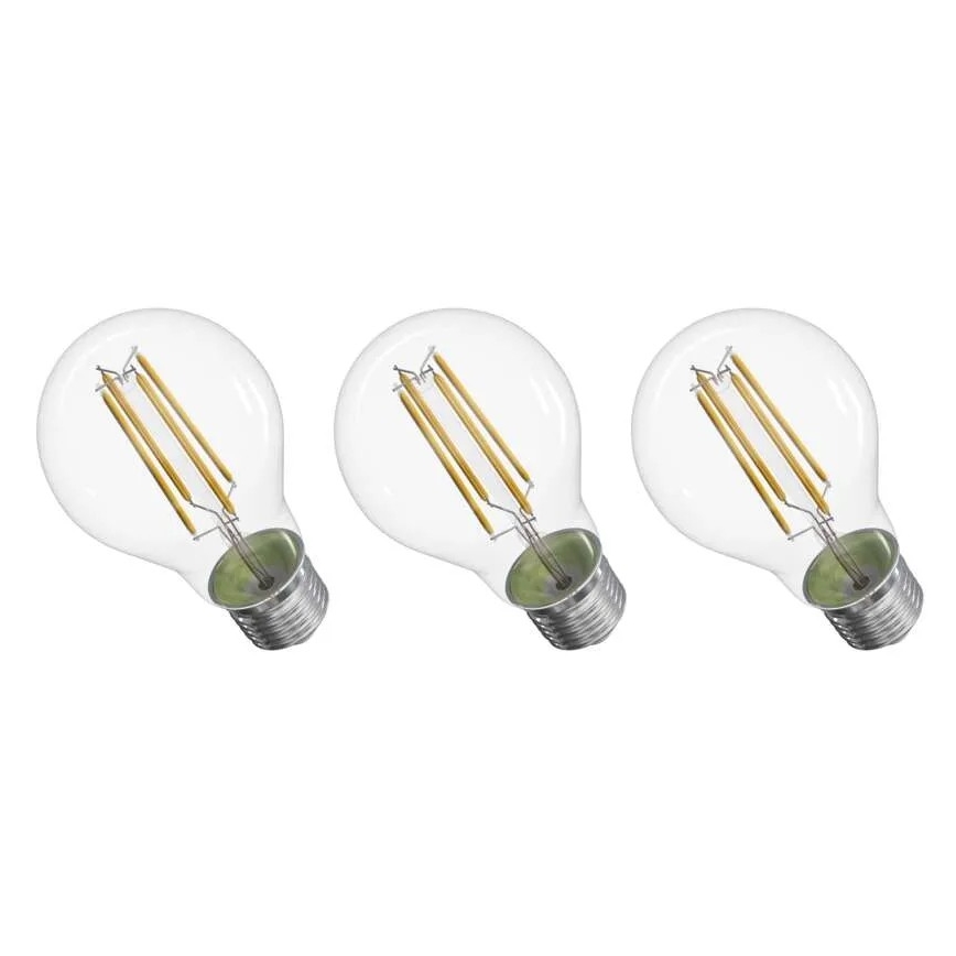 Komplet 3x LED sijalica FILAMENT A60 E27/5W/230V 2700K Energetska klasa A