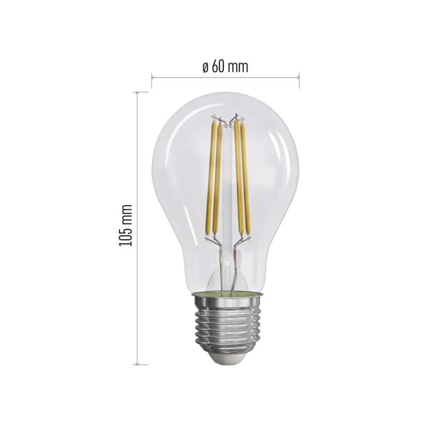 Komplet 3x LED sijalica FILAMENT A60 E27/5W/230V 2700K Energetska klasa A