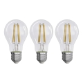 Komplet 3x LED sijalica FILAMENT A60 E27/5W/230V 4000K Energetska klasa A